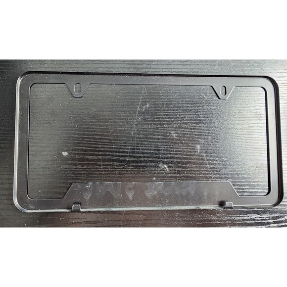 Dodge Scat Pack Black Metal Notch License Plate Frame Official-Preowned - Picture 3 of 3